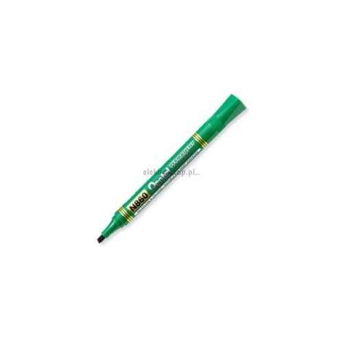 Marker permanentny Pentel, zielony 1,2-4,5mm ścięta końcówka