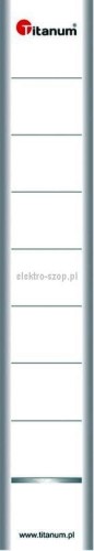 Etykiety opisowe do segregatora Titanum dwustronna - biały [mm:] 50