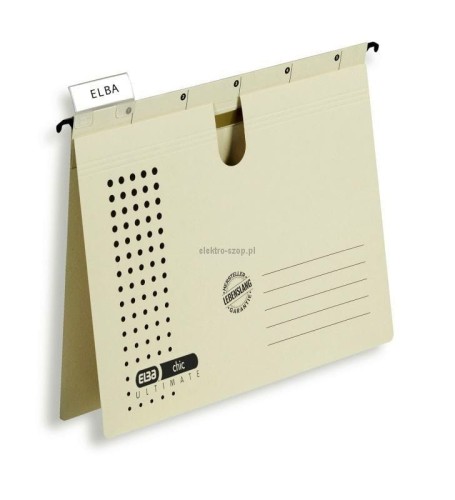 Skoroszyt Elba Chic Ultimate wiszący A4 - beżowy 230g (100552093)