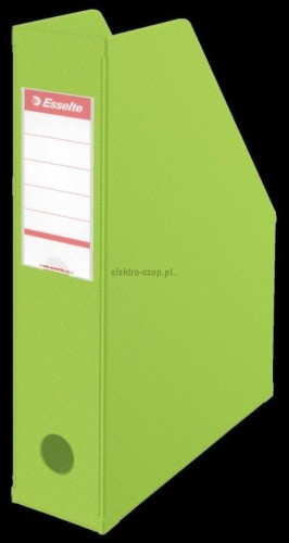 Pojemnik na dokumenty pionowy Esselte A4 - zielony [mm:] 72x318x 242 (56006)