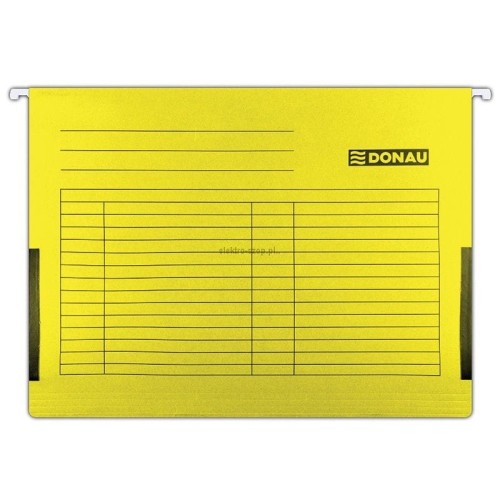 Teczka zawieszkowa Donau A4 - żółty 230g (7410905-11)