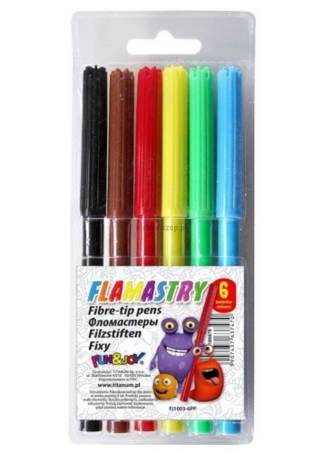 Flamaster Fun&amp;Joy 6 kol. (FJ1003-6PP)