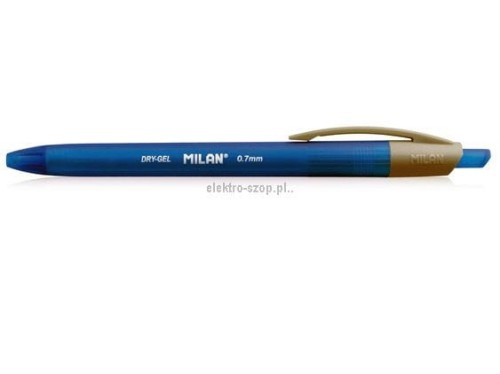 Długopis żelowy Milan Dry-Gel niebieski 0,7mm (176540125)