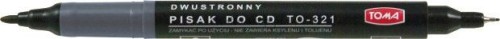 Marker do cd Toma CD, czarny 0,5-1,0mm (TO-321 3 2)