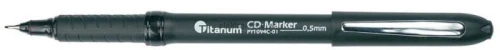 Marker do cd Titanum, czarny 0,5mm (PY1094C-01)