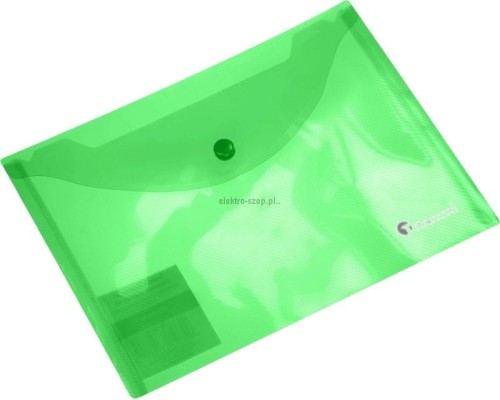 Teczka kopertowa PP Titanum A5 zielona transparentna prążki (TK5TGR)