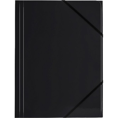 Teczka kartonowa na gumkę Tetis A4 kolor: czarny 350g [mm:] 320x240 (BT600-V)
