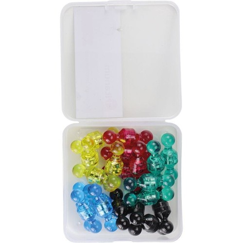 Magnes Titanum pinezki tablicowe 10 mm neodymowe - mix śr. 10mm 40 sztuk