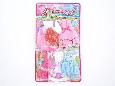 Ubranko Adar sukienka dla lalki 29cm, karta 6szt (517653)