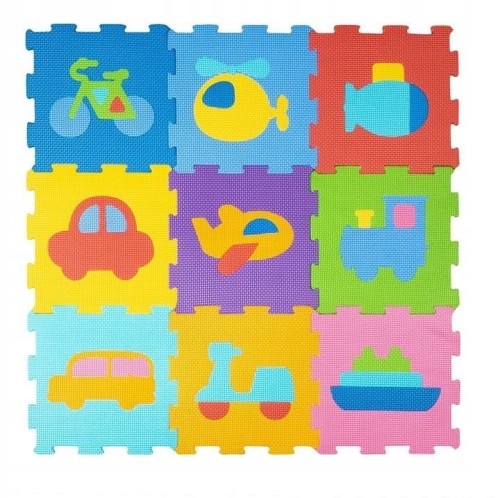 Mata dla malucha Smily Play piankowa pojazdy, 29x29cm (SP84356)