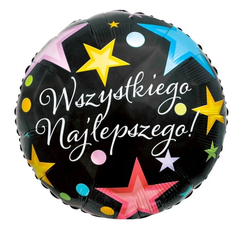 Balon foliowy Godan Wszystkiego najlepszego 18cali 18cal (FG-ODWN)