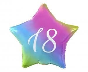 Balon foliowy Godan 18 gwiazda gradient, nadruk biały 19cal (FG-G18T)