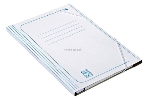Teczka kartonowa na gumkę Bigo biała A4 kolor: biały 320-350g [mm:] 320x220 (0006)