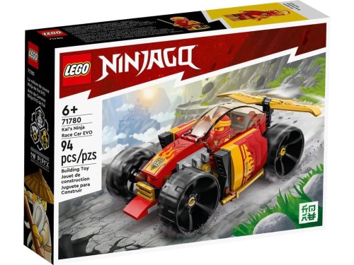 Klocki konstrukcyjne Lego Ninjago Samochód wyścigowy ninja Kaia EVO (71780)