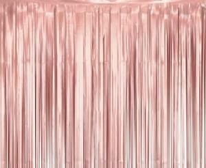 Dekoracja Godan Kurtyna matowa B&amp;C różowo-złota, 100x200 cm (SH-KMRZ)