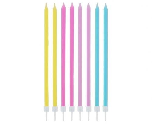 Świeczka urodzinowa Godan cinkie pastel mix 16 sztuk (SF-SPMI)