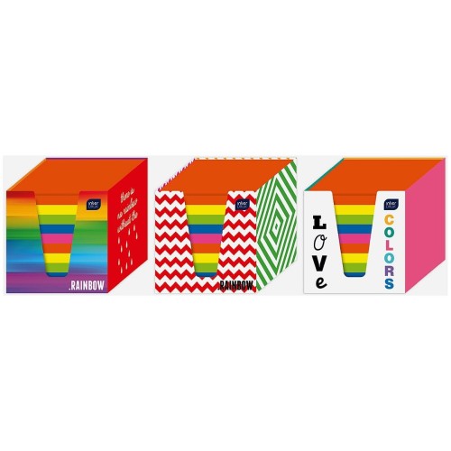 Kostka papierowa Interdruk - mix intensywny [mm:] 90x90x 90 (KOSPAPKKUBPIN)