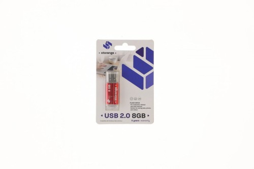 Pendrive Storange Red 8GB (STORANPEN8GBRED2.0)