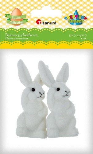 Ozdoba wielkanocna Craft-Fun Series królik plastikowy Titanum Craft-Fun (2324003)