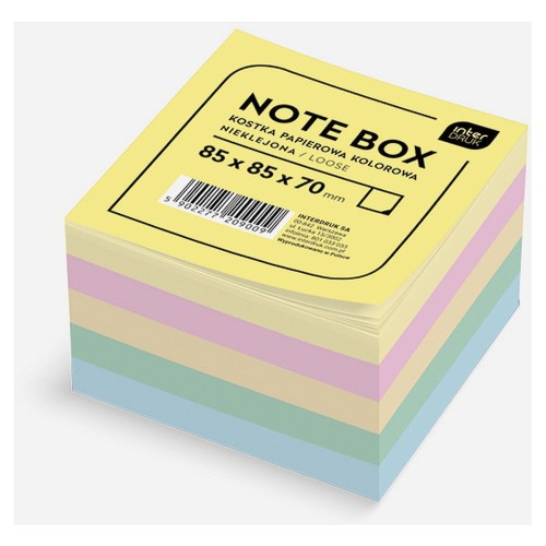 Kostka papierowa mix [mm:] 85x85x 70 Interdruk (KOSPAPFKNK7)