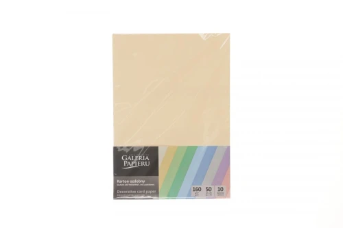 Papier ozdobny (wizytówkowy) gładki mix A4 mix 160g Galeria Papieru (5903069013606)