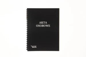 Teczka do akt osobowych zadrukowana ABCDE A4 czarny Warta (339-099)