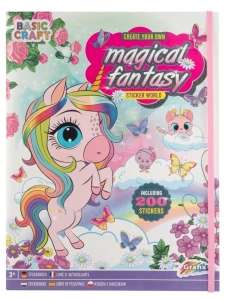 Kolorowanka Magical Fantasy Naklejka World Book + 200 naklejek Grafix (100074)