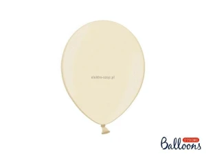 Balon gumowy Partydeco Party Deco BALONY STRONG METALLIC metalizowany 50 szt biały tytanowy (SB12M-008/50)
