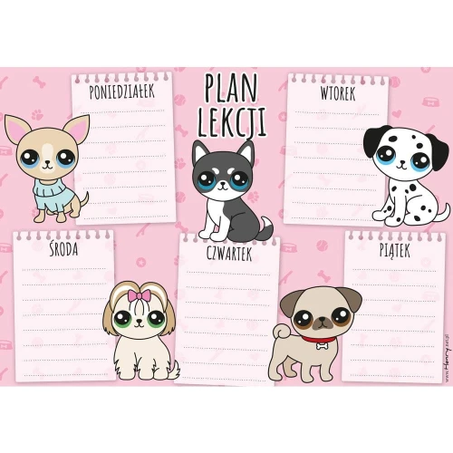 Plan lekcji Pieski Henry (5907465668835)