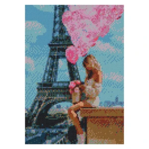 Zestaw kreatywny Flamingo Line Diamentowa mozaika 30x40cm Wieża Eiffla (TSGK74715)