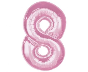 Balon foliowy Godan Smart, cyfra 8, j. różowa, 92 cm (CH-S9J8)