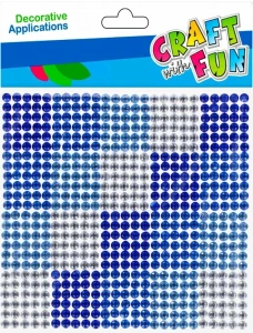 Kryształki Craft With Fun Samoprzylepne Niebieskie niebieskie (501430)