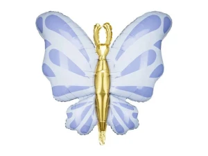 Balon foliowy Partydeco Motyl, 69x69 cm, błękit (FB248-011)