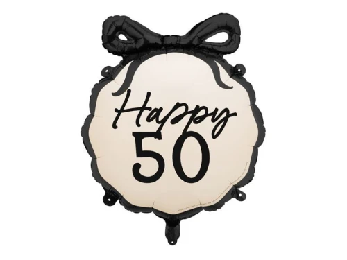 Balon foliowy Partydeco pastylka Happy 50 18cal (FB266-50)