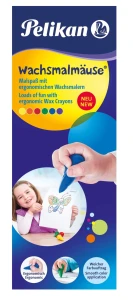 Kredki świecowe Pelikan Myszki 804073 6 kol. (400191643)