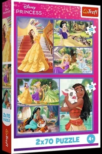 Puzzle Trefl Disney Princess Bajkowe dni 2x70 el. (34440)