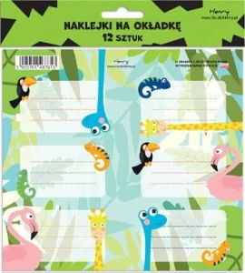 Naklejka na zeszyt Henry 2 Żyrafa (5905701487813)