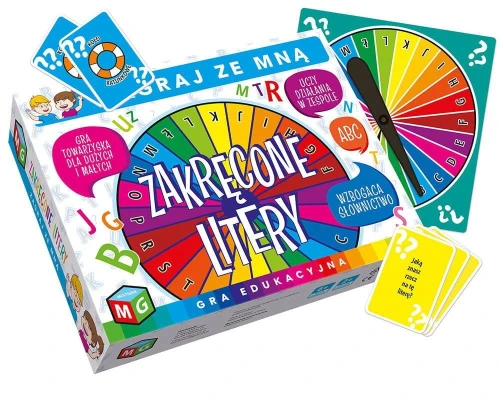 Gra edukacyjna Multigra ZAKRĘCONE LITERY