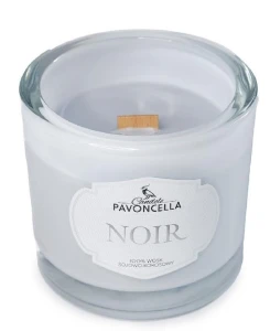Świeczka ozdobna Pavoncella Classico Noir biała 170g (5905711530523)