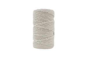 Sznurek Tierra ozdobny, pastel biały 50m