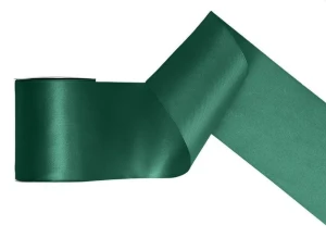 Wstążka Titanum Craft-Fun Series satynowa 100x25 [mm x m] zielony butelkowy (TS100-012B)