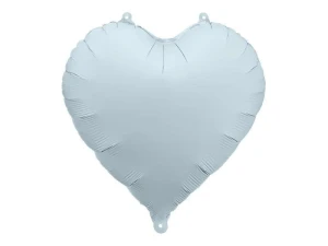Balon foliowy Partydeco serce mglisty niebieski, 45cm 18cal (FB9T-093)