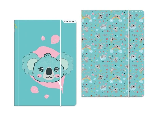 Teczka kartonowa na gumkę Koala A4 mix Starpak (559702)