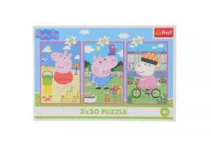 Puzzle Trefl Peppa Pig Siła przyjaźni 3x50 el. (34877)