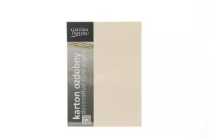 Papier ozdobny (wizytówkowy) Galeria Papieru czerpany krenowy A4 kremowy 180g (201422)
