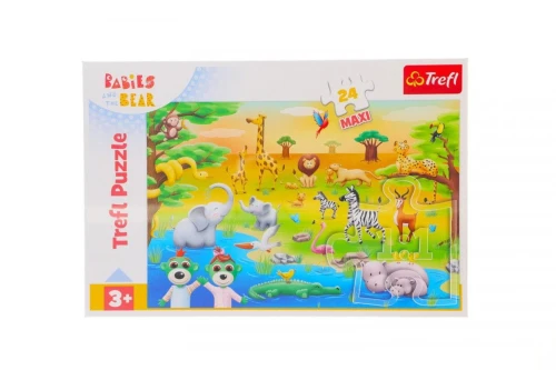 Puzzle Trefl Bobaski I Miś 24 el. (14373)