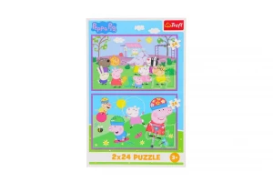 Puzzle Trefl Peppa Pig Peppa na placu zabaw 2x24 el. (34435)