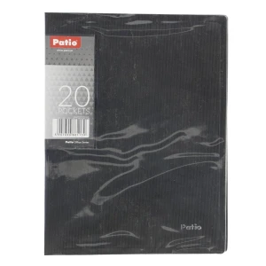 Teczka ofertowa Patio A5 kolor: czarno-pomarańczowy 20 kieszeni (PAT2232/N/01)