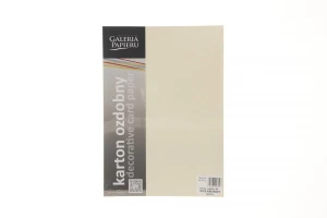 Papier ozdobny (wizytówkowy) Galeria Papieru ryps kremowy A4 kremowy 240g (201812)