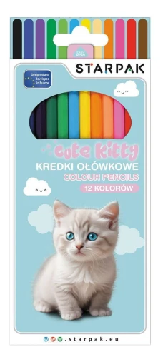 Kredki ołówkowe Starpak Kitty 12 kol. (559669)